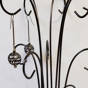 Vintage dangle earrings, dangling and sparkly